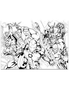 Marvel Puzzle Df Maxi Floor 108 Avengers