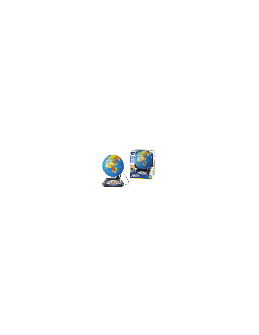 VTech Giramondo - Video Mappamondo Interattivo con Penna Touch e 600 Video Educativi