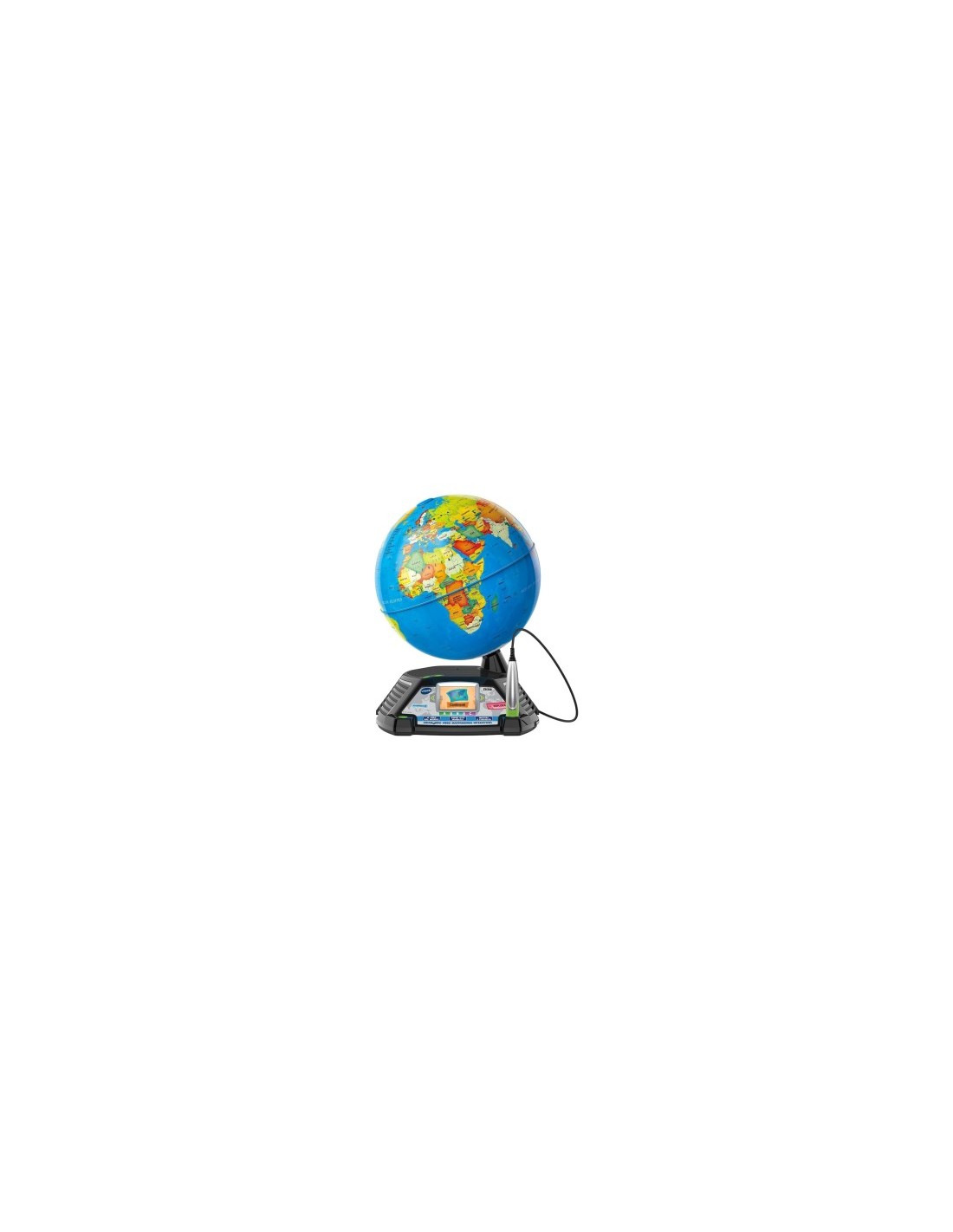 VTech Giramondo - Video Mappamondo Interattivo con Penna Touch e 600 Video Educativi