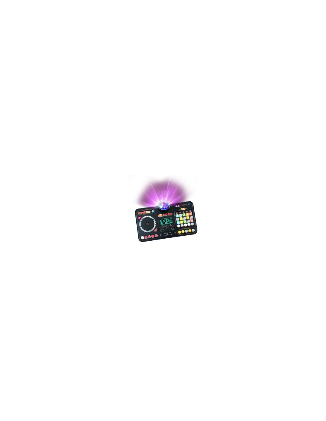Mixer DJ 80 Kidistar, Console DJ con Luci, Microfono Incorporato, Bluetooth, 15 Tasti Luminosi, 15 Mix Inclusi