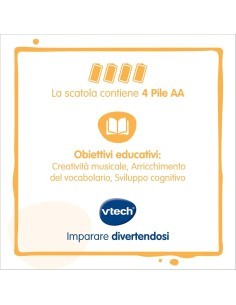 VTech Music’Kid dello Zecchino d’Oro - Lettore MP3 Bambini 2-6 Anni con 40 Brani