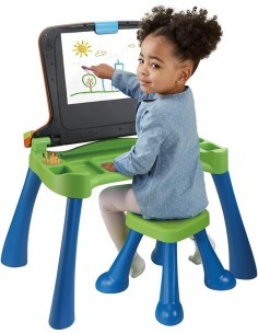 VTech Magico Tavolo Interattivo ToccaImpara - Tavolo Multiattività 5 in 1 per Bambini 3-6 Anni