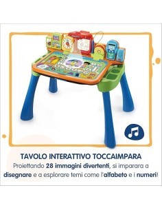 VTech Magico Tavolo Interattivo ToccaImpara - Tavolo Multiattività 5 in 1 per Bambini 3-6 Anni