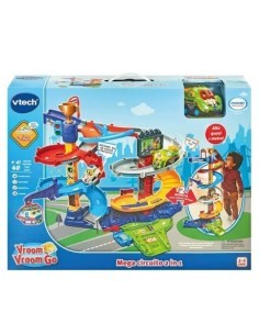 VTech Vroom Vroom Go - Mega Circuito 2 in 1 con Pista a Spirale e 5 Zone Magiche