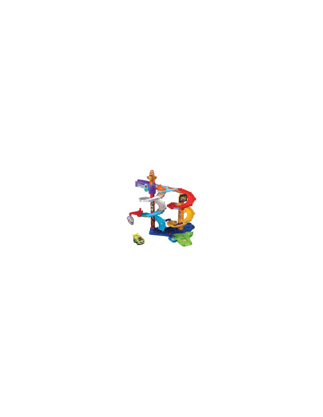 VTech Vroom Vroom Go - Mega Circuito 2 in 1 con Pista a Spirale e 5 Zone Magiche