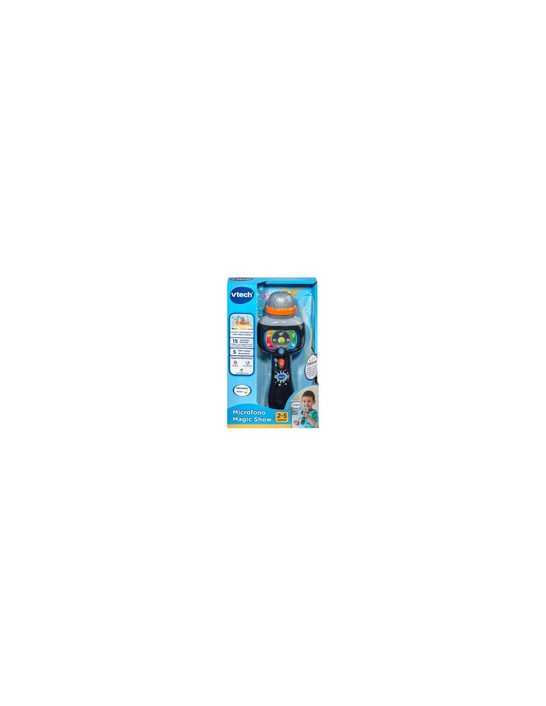 VTech Microfono Magic Show - Microfono Karaoke per Bambini 2-5 Anni