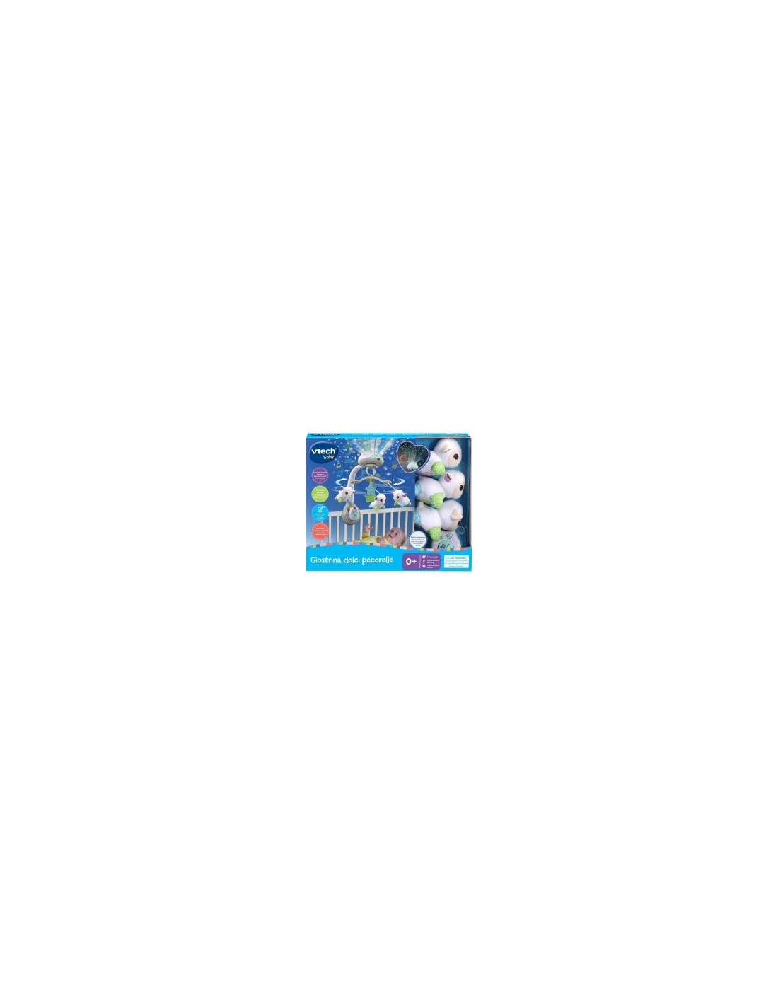 VTech Giostrina Dolci Pecorelle - Luce Notturna Musicale per Bambini 0-36 Mesi
