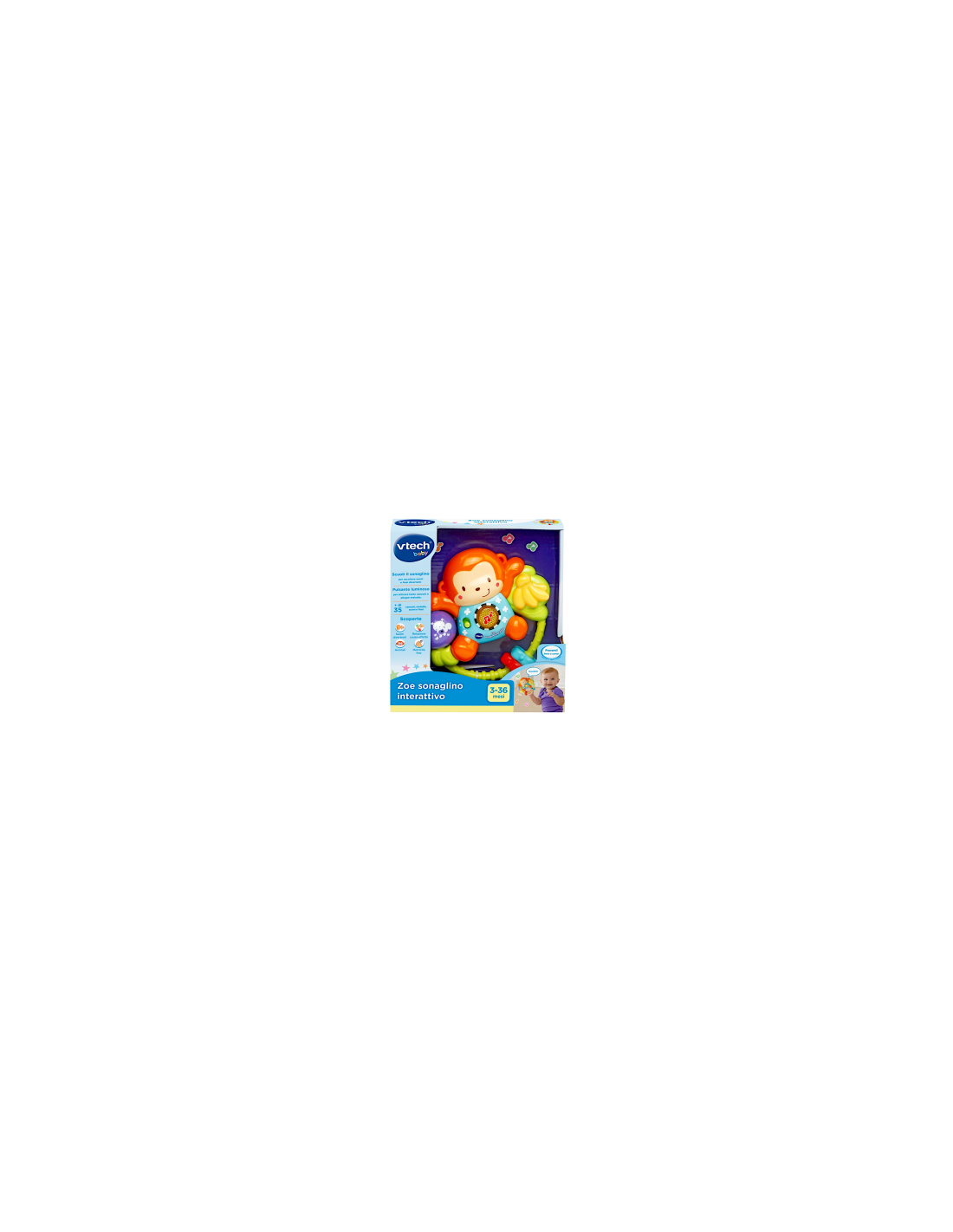 VTech Zoe Sonaglino Interattivo - Gioco per Neonati 3-36 Mesi
