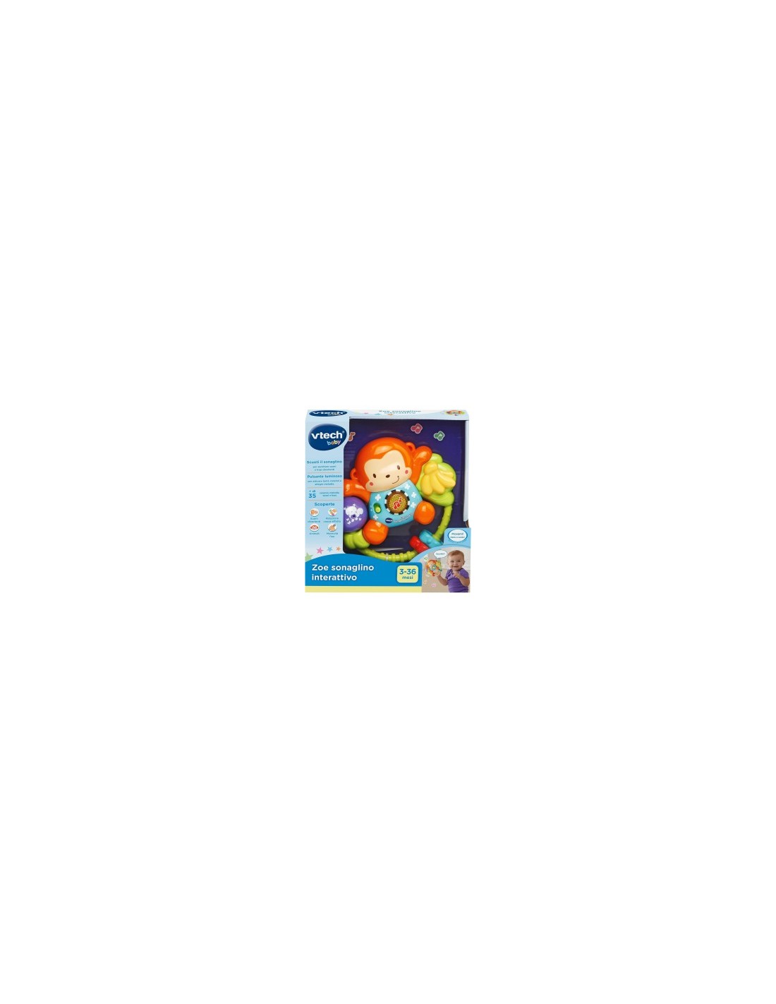 VTech Zoe Sonaglino Interattivo - Gioco per Neonati 3-36 Mesi