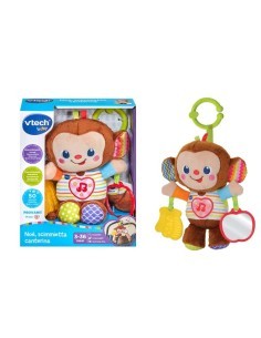 VTech Noè Scimmietta Canterina - Sonaglio Interattivo per Neonati 3-36 Mesi