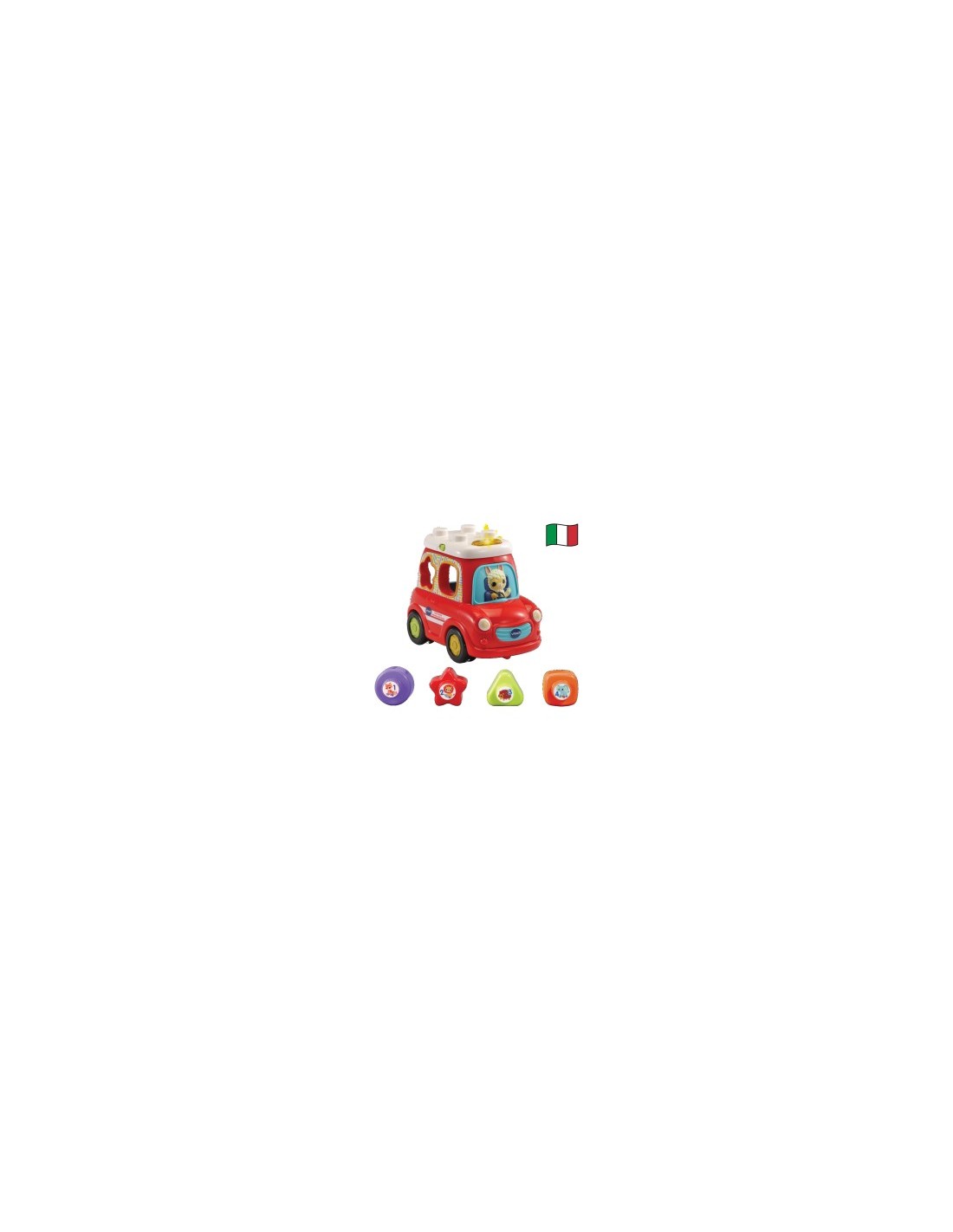 VTech La Mia Prima Macchina delle Forme - Tamburo Musicale Interattivo 12-36 Mesi