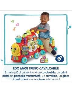 VTech Edo Maxi Treno Cavalcabile - Trenino Elettrico 7 in 1 Multiattività 12-36 Mesi
