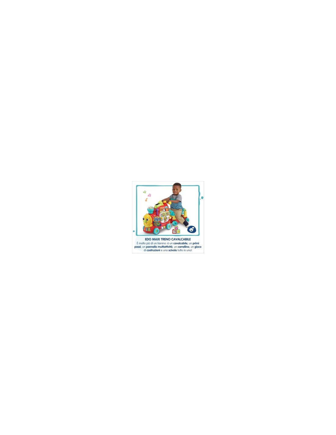 VTech Edo Maxi Treno Cavalcabile - Trenino Elettrico 7 in 1 Multiattività 12-36 Mesi