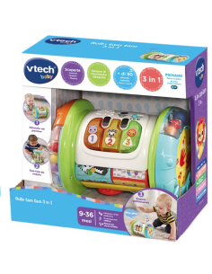 VTech Rullo Tam Tam 3 in 1 - Rullo Multiattività Interattivo 9-36 Mesi