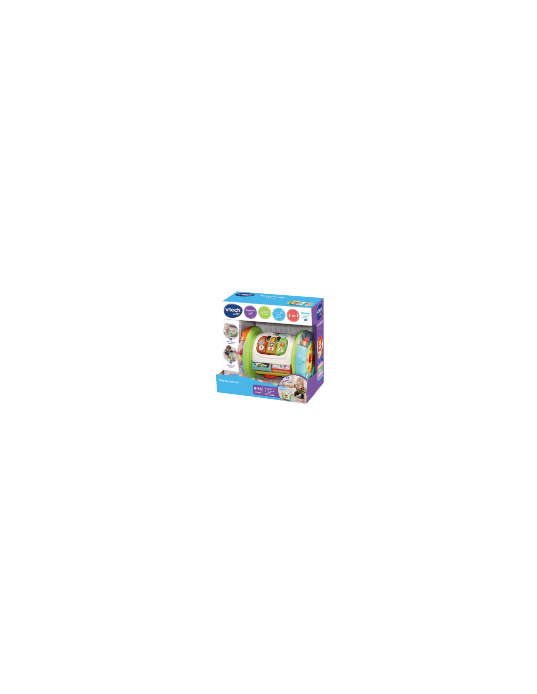 VTech Rullo Tam Tam 3 in 1 - Rullo Multiattività Interattivo 9-36 Mesi
