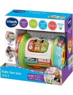 VTech Rullo Tam Tam 3 in 1 - Rullo Multiattività Interattivo 9-36 Mesi