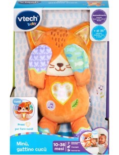 VTech Minù, Gattino Cucù - Peluche Interattivo 10-36 Mesi