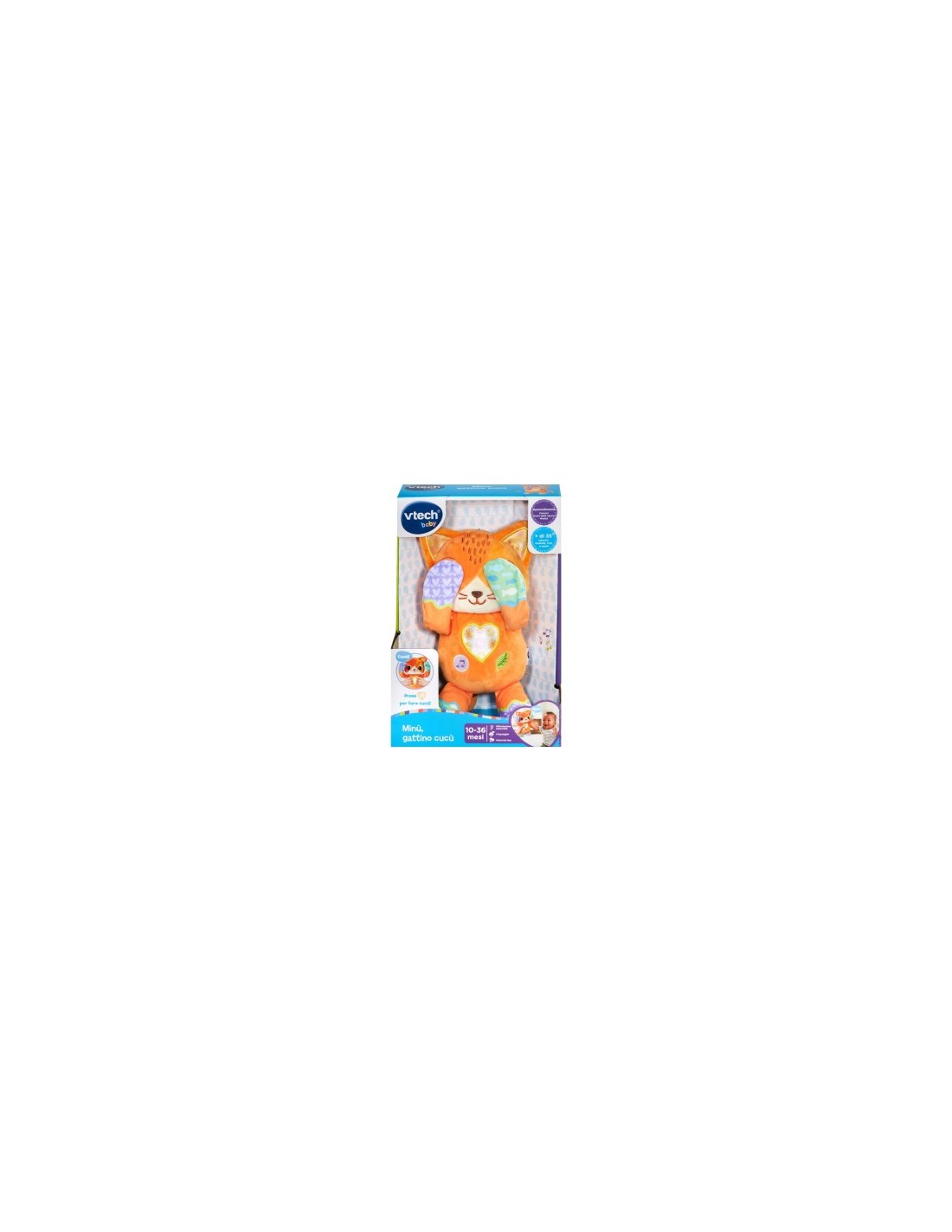 VTech Minù, Gattino Cucù - Peluche Interattivo 10-36 Mesi