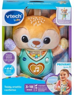 VTech Teddy Orsetto Canterino - Orsetto Interattivo 3-18 Mesi