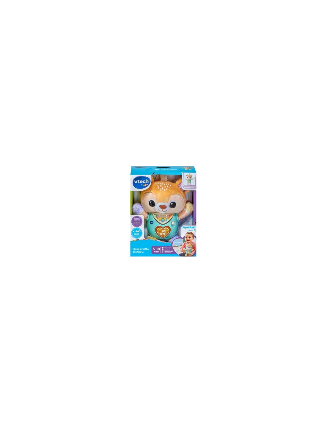VTech Teddy Orsetto Canterino - Orsetto Interattivo 3-18 Mesi