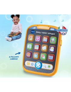VTech Baby Tablet Bilingue - Tablet Educativo Bambini 9-36 Mesi