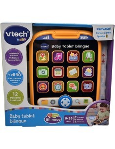 VTech Baby Tablet Bilingue - Tablet Educativo Bambini 9-36 Mesi