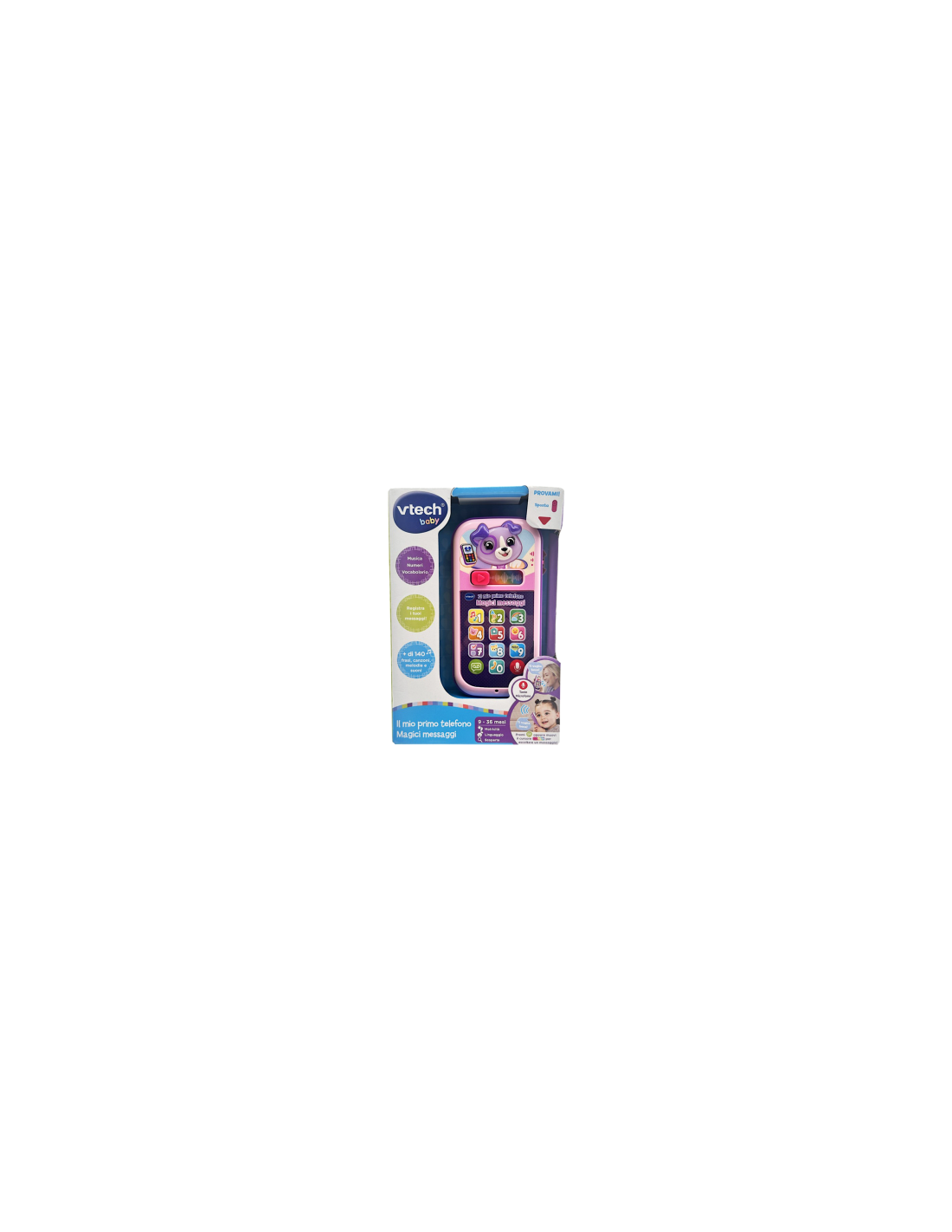 VTech Il Mio Primo Telefono - Magici Messaggi Rosa, Gioco Interattivo 9-36 Mesi