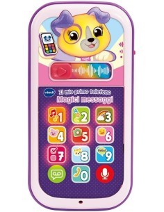 VTech Il Mio Primo Telefono - Magici Messaggi Rosa, Gioco Interattivo 9-36 Mesi
