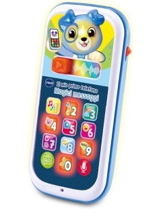 VTech Il Mio Primo Telefono - Magici Messaggi Blu, Gioco Interattivo 9-36 Mesi