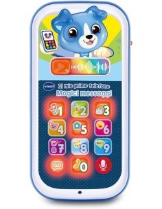 VTech Il Mio Primo Telefono - Magici Messaggi Blu, Gioco Interattivo 9-36 Mesi