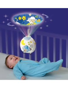 VTech Luna Proiettore Musicale - Luce Notturna e Ninne Nanne per Bambini