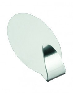JUMBO BLISTER 2 GANCI IN ACCIAIO INOX SATINATO METALTEX su TreG Ing...