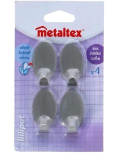LILLIPUT SET 4 GANCI IN ACCIAIO INOX METALTEX su TreG Ingrosso