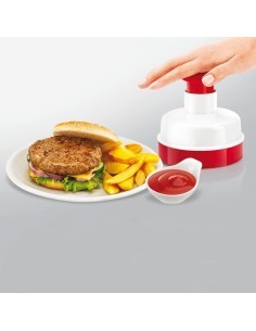 STAMPO PRESSA PER HAMBURGER IN PLASTICA 10CM METALTEX su TreG Ingrosso