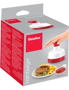 STAMPO PRESSA PER HAMBURGER IN PLASTICA 10CM METALTEX su TreG Ingrosso