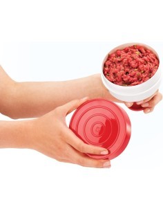 STAMPO PRESSA PER HAMBURGER IN PLASTICA 10CM METALTEX su TreG Ingrosso