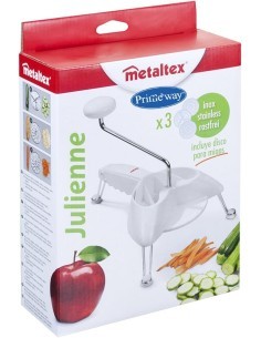 GRATTUGIA JULIENNE IN PLASTICA E ACCIAIO INOX METALTEX su TreG Ingr...