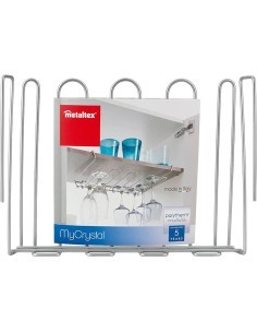 PORTABICCHIERI 364916 MYCRYSTAL 38X26X7CM METALLIZZATO su TreG Ingr...