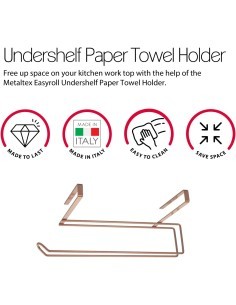 EASYROLL COPPER PORTAROTOLO IN RAME CON GANCIO METALTEX su TreG Ing...