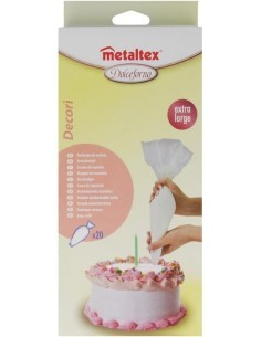 CONFEZIONE 20PZ SACCAPOCHE DOLCI USA E GETTA METALTEX su TreG Ingrosso