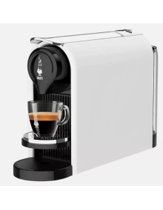 Bialetti Gioia Plus Macchina da Caffè Automatica + 48 Capsule, Bianco