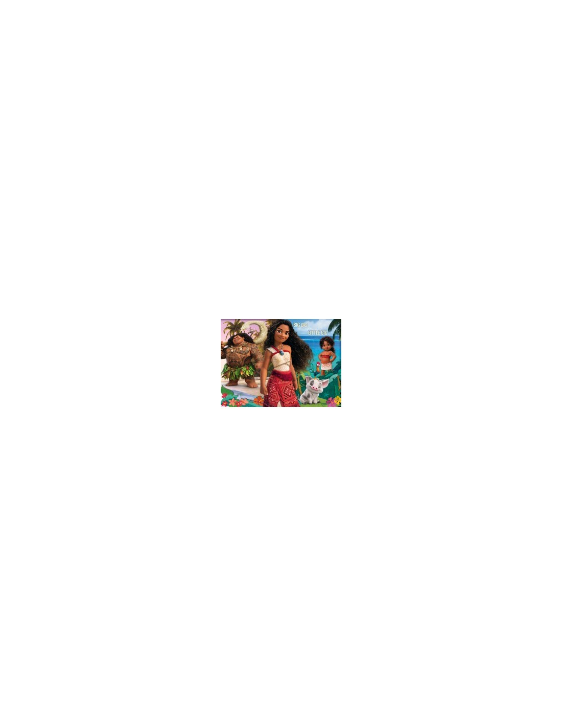 DISNEY, PUZZLE DF MAXIFLOOR 108 PZ, OCEANIA 2, LISCIANI, PUZZLE BAMBINI, DOUBLE-FACE, FORMATO 70X50 CM
