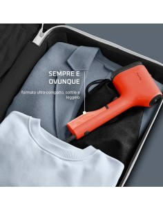 Rowenta Pure Pop DR2022 Ferro da Stiro Verticale Portatile 1300 W Rosso Corallo