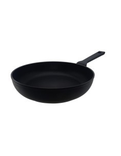 Agnelli AlBlack Elite Padella Antiaderente Svasata Alta 32 cm con Manico Soft Touch