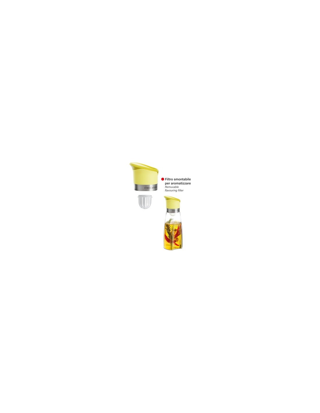 PEDRINI, DISPENSER VETRO OLIO E ACETO, 320 ML