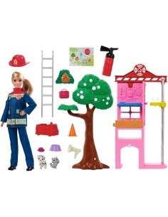 BARBIE, CARRIERE, VIGILE DEL FUOCO, PLAYSET, 3+ ANNI