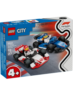 LEGO, CITY, WILLIAMS RACING, HAAS F1, AUTO DA CORSA, COSTRUIBILE, MINIFIGURE, GIOCO BAMBINI