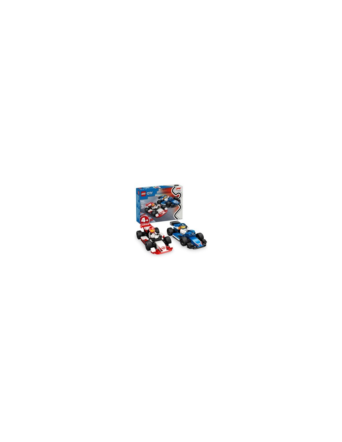 LEGO, CITY, WILLIAMS RACING, HAAS F1, AUTO DA CORSA, COSTRUIBILE, MINIFIGURE, GIOCO BAMBINI
