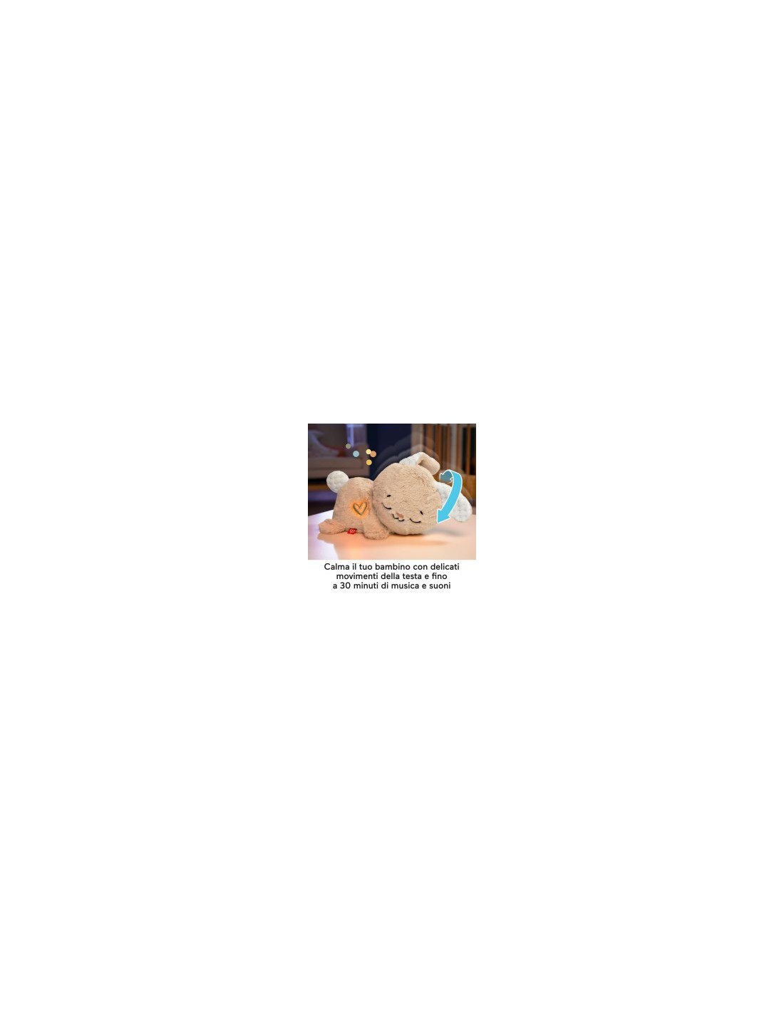 FISHER-PRICE, CONIGLIETTO COCCOLE & RELAX, PELUCHE SENSORIALE, 0+ ANNI