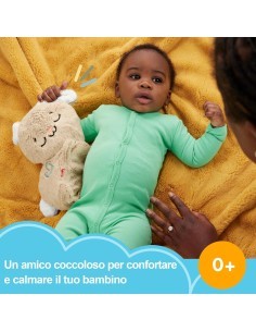 FISHER-PRICE, CONIGLIETTO COCCOLE & RELAX, PELUCHE SENSORIALE, 0+ ANNI